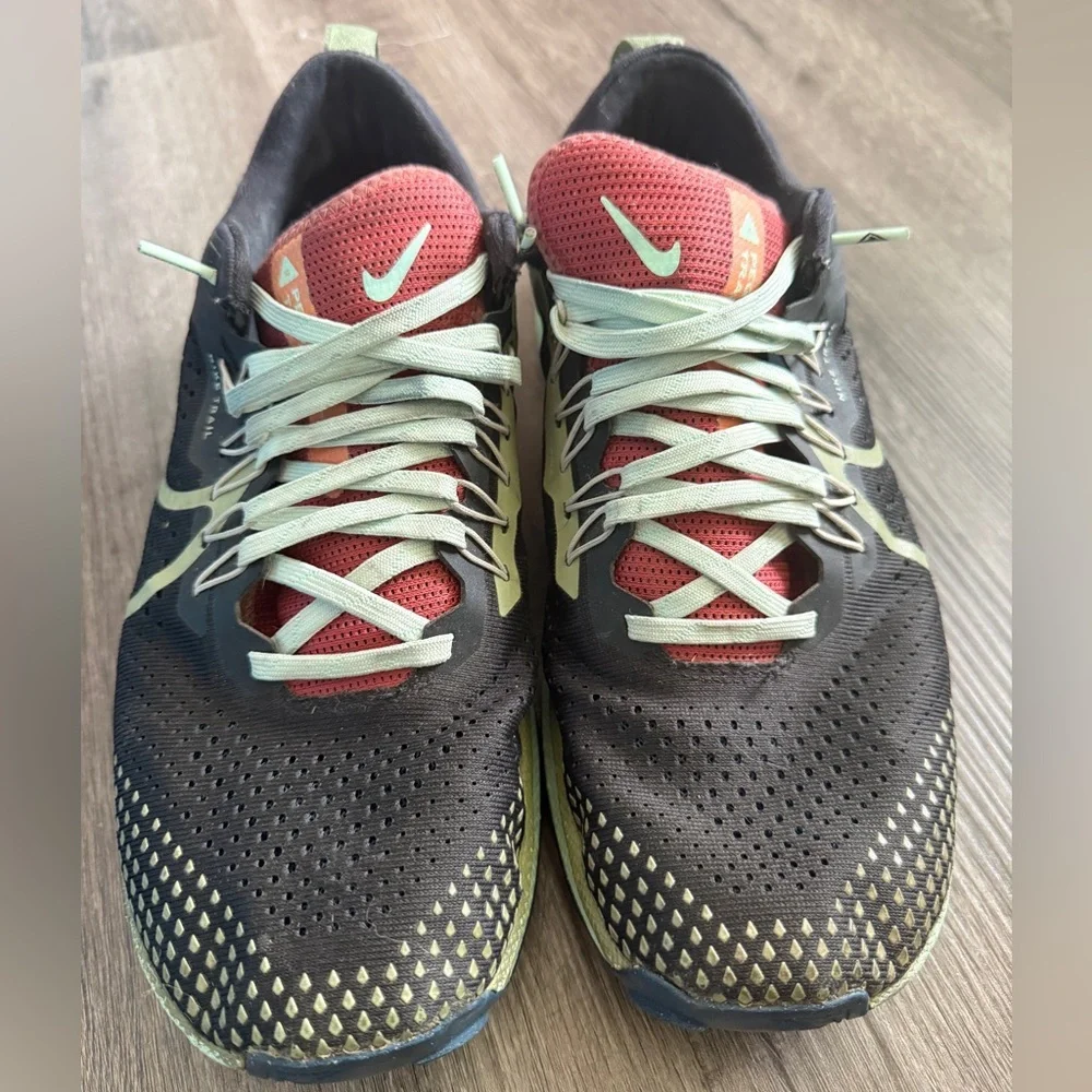 Nike React Pegasus Trail 4 Men’s Size 11 – Black Mint Foam Trail Running Shoes - Picture 2 of 8